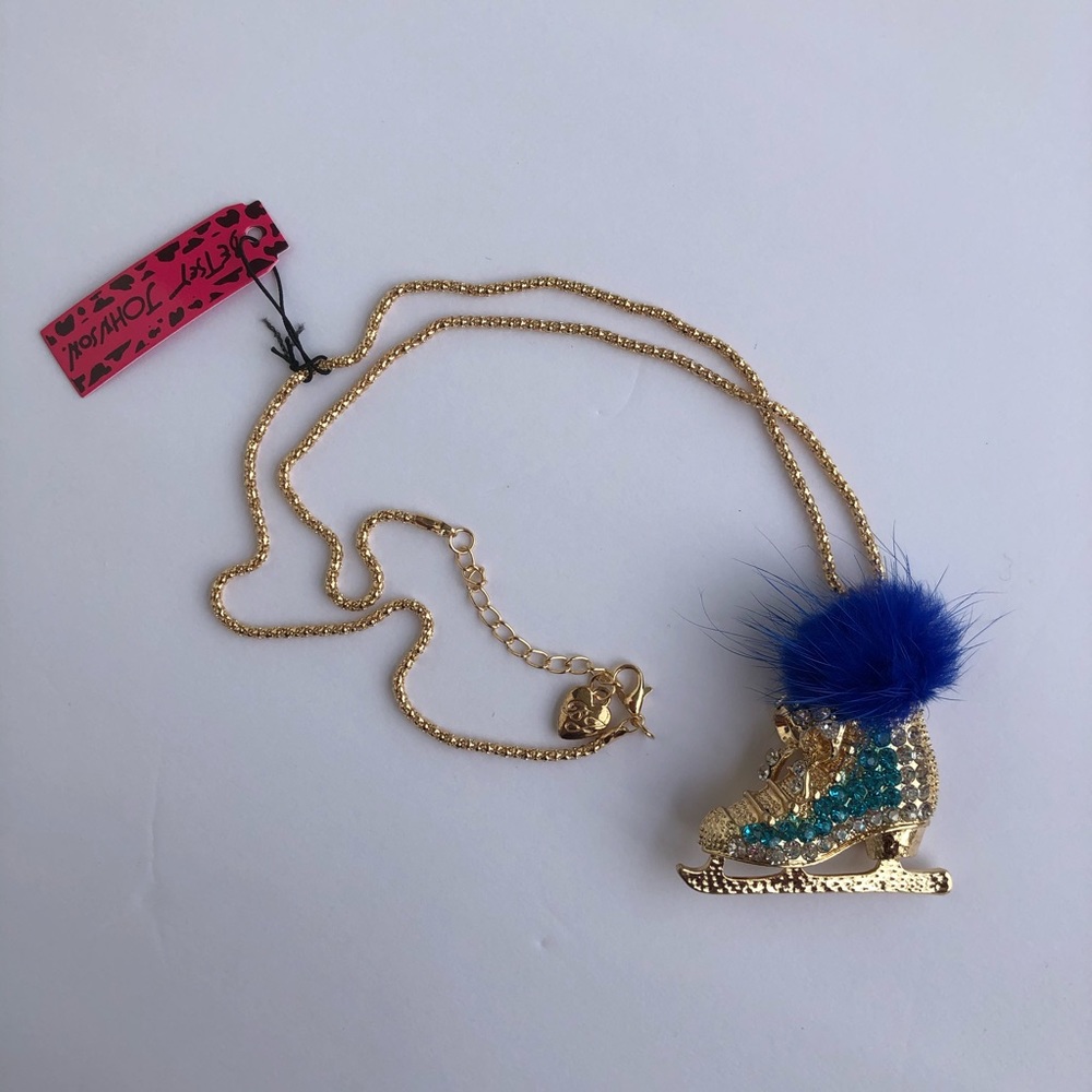 Betsey Johnson Ice-Skating Necklace